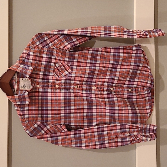 American Eagle Outfitters Button Up Shirt / Size 4 / Plaid - Picture 1 of 8